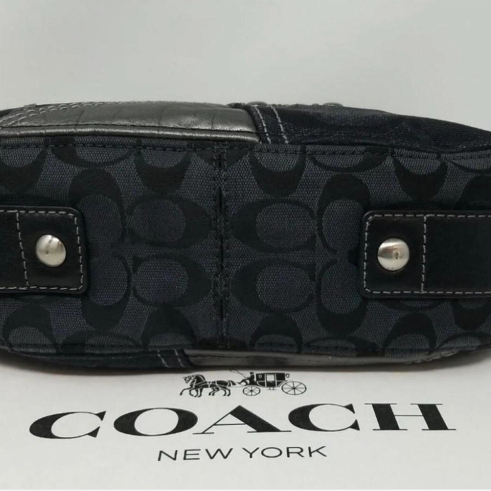 Coach Patchwork Black Leather Bag - image 5
